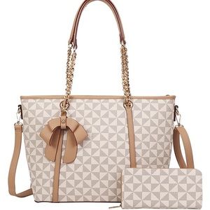 Monogram Bow bag with wallet